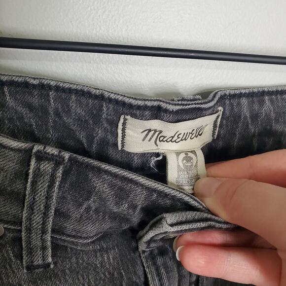 Madewell The Curvy Petite Perfect Vintage Straight Jean in Lunar Wash 27P Grey - Picture 6 of 16